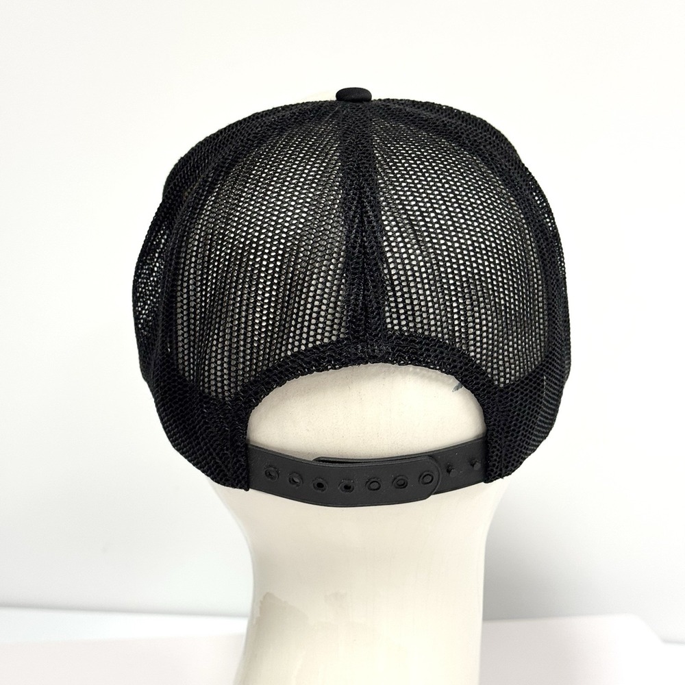 Vintage‎ Mesh Snapback Trucker Hat Canada Cougar hat black and white - Picture 10 of 12